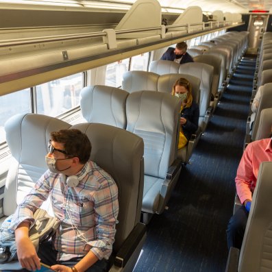 picture of plane passengers