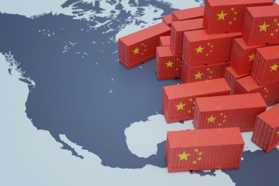 picture of chinese cargo containers